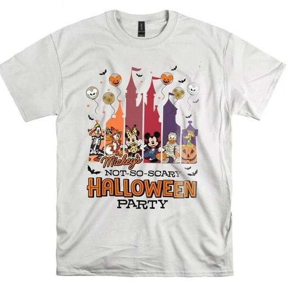 Disney Mickey Mouse Halloween Party White T-Shirt